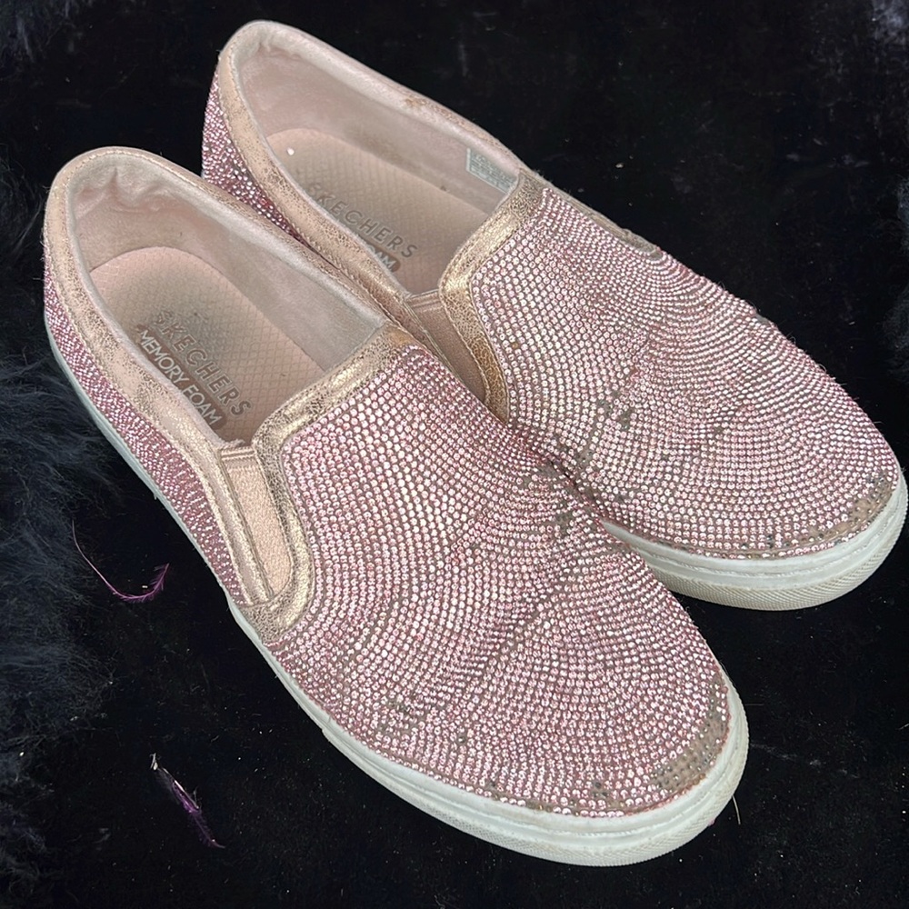 Rhinestones sketchers slip on